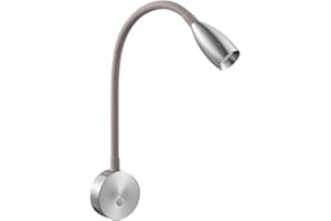 acegoo Lampe de Lecture LED 12V Camping-Car avec Chargeur USB Lit Murale Chevet Spot, Col de Cygne Flexible Dimmable DC12-24V pour Bateau Cabine Camion Van Caravane (Nickel brossé)