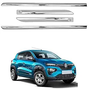 Wheelcore Side Beading/Cladding Chrome Suitable for Renault Kwid (2019 to Present) Type 2 (Set of 4pcs)