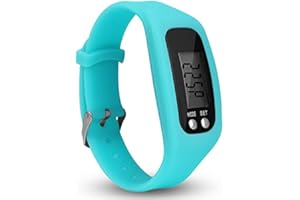 Syfinee Montre podomètre avec écran LCD - Podomètre simple - Fonctionnement facile - Pour la marche et le fitness - Bracelet numérique - Compteur de pas