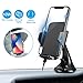 Price comparison product image Fast Qi Wireless Car Charger Mount Holder 360 Degree Rotation Cradle for Samsung Galaxy Note 9/8 S10 S9 S8 Plus, iPhone 8/X/XR/XS/XS Max