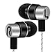 Produktbild Xshuai 1.2m Universal 3.5mm In-Ear Bass Stereo Sound Earbuds Kopfhörer Mit Mic Für Handy Für iPhone 7/7 Plus-6s / 6s Plus Google Pixel, Samsung, Tabletten, Samsung, LG V20 Psp / iPod / MP3-Player (Silber)