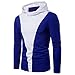 Produktbild BaZhaHei Herren Langarmshirt Herren Patchwork Schlank Langarmshirt Hoodie Pollover Top Bluse für Freizeit Outdoor