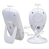 2.4GHz Video Babyphone mit Kamera Intercom Baby Monitor 2.4 Zoll TFT LCD Display/Bildschirm (IR Nachtsicht, Zwei Wege Gegensprechanlage, 4 Lullabies,Temperaturerfassung) - 5