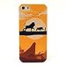 Produktbild NightKid König der Löwen, Sonnenuntergang und abends Landschaft hülle (iPhone 6S Plus iPhone 6S iPhone 6 Plus iPhone 6 iPhone 5C iPhone 5/5S iPhone 4/4S )(iPhone 6S/4.7,Orange)