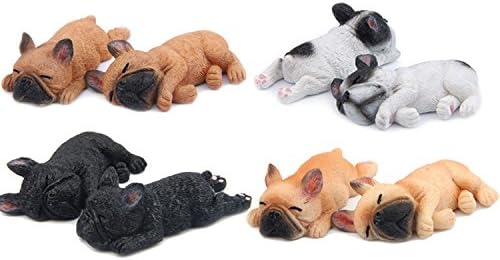 Affordable Club 3D Bulldog Fridge Magnet Fridge Magnet French Bulldog Dog Magnets Home Decoration Side-Black 8PCS