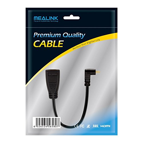 MEALINK 6 Zoll High Speed Micro HDMI männlichen (Typ D) weibliche HDMI (Typ A) Adapter kompatibel mit Kindle, Blackberry, HTC, Motorola, Samsung, Sony, Pantech - 4
