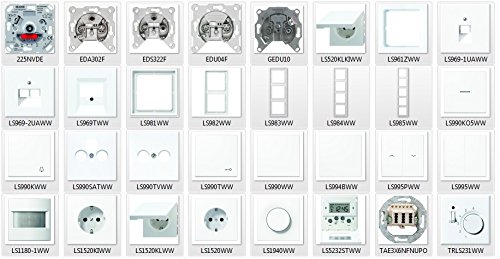 Preisvergleich Produktbild Jung LS-Design Alpinweiß, Schalter & Steckdosen - Set Auswahl