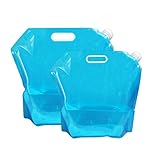 ▶ bolsa de agua plegable: 2 colores, 4 tamaños - 10L (15.1 x 16.3 1 pulgadas/38.5 x 41.5 cm) y 5L (11.81 x 12.99 pulgadas/30 x 33 cm)