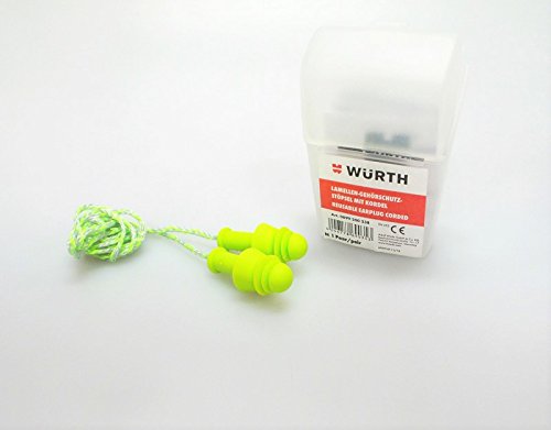 Preisvergleich Produktbild 2 x Würth Gehörschutz (4046778690353) Gehörschutzstöpsel Oropax Ohrstöpsel