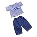 Produktbild Baoblaze Puppen T-Shirt + Jeanshosen Männer Puppenbekleidung für 18'' amerikanische Mädchen Boy Logan Puppe