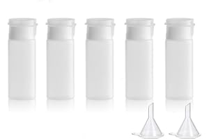 MORICOH 5 Pièces Bouteilles Souples de Voyage, Flacon Voyage kit, Flacon Avion pour Remplir Les Articles De Toilette (20ml)