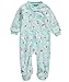 Carter's Baby Girls' "Polar Bears at Play" Footed Coverall - turquoise, 6 months