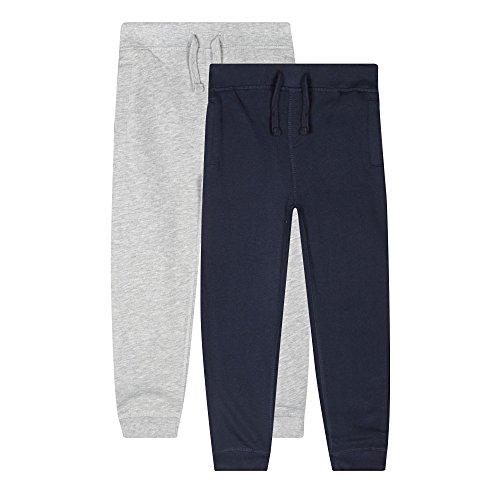 Bluezoo Kids Pack Of Two Boy's Jersey Joggers Age 13-14