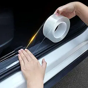 AutoBizarre High Gloss Transparent Anti-Scratch Edge Guard Scuff Plate Protection Waterproof Tape/Paint Protection Film/PPF - 5cm x 500cm