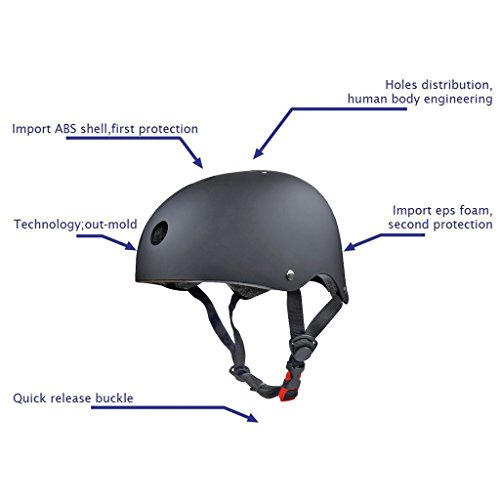 SymbolLife BMX / Skate / Motorroller Helm fahrradhelm motorroller helm Zyklus / Bike / Scooter / Skatehelm CE EN1078 TÜV Zulassungen - 5