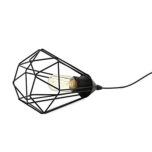 Eglo ISU1292785 Lampe, Métal, E27, Noir, 17.5cm X 17.5cm