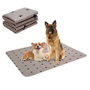 PUPTECK 2 Pack Washable Dog Pee Pads - Waterproof and Reusable Whelping Mat for Puppy Housebreaking and Travel