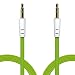 Produktbild Huawei G9 Plus Jack Male to Male M/M Flat Audio Cable Plug Stereo AUX Cord for PC iPod MP3 CAR ( Green )