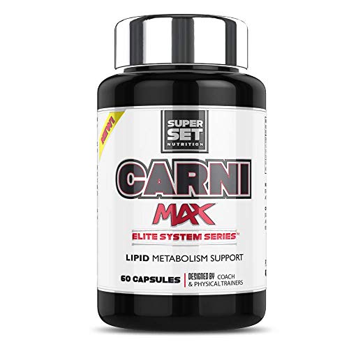 Superset Nutrition Carnitine bruleur de graisse - Carni Max - 100 caps - Optimise le métabolisme des graisses
