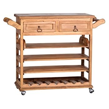 MiaMöbel Servierwagen Mexico 117x94x45 cm Mexico Möbel Landhausstil