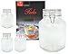 Produktbild 4er Set Einmachglas Bügelverschluss Original Fido 2,0L incl. Bormioli Rezeptheft