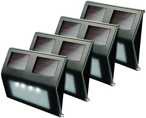 4 LED SOLR DECK LGHT BRNZ