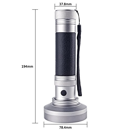 Duomishu Schwarzlicht Tachenlampe mit 100 LEDs und UV-Schutzbrille Ultra Violet Licht UV-Licht Handschwarzlicht -Fleck-Detektor zu Scorpions Bettwanzen Haustier Hund Katze Urin & Lecks Diagnose Überprüfen von Falschgeld Hotelzimmer Teppichen Möbel Gardinen Vorhänge und anderen Stoffen Ultraviolett Schwarzlicht Taschenlampe Professional UV Taschenlampe - 5