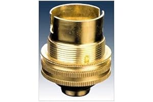K M Electronics® Brass LAMP Light Bulb Holder BC Bayonet Cap 1/2" Screw Thread