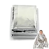 37YIMU 1 Pcs Foil Reflective Thermal First Aid Heat Preservation Blanket