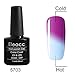 Eleacc 7.3ml Soak Off Temperature Color Change Chameleon Uv LED Gel Nail Polish Nail Art Base Top Coat (5703)