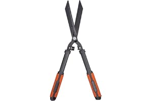 BLACK+DECKER Cisaille de Jardin - Lames Acier Dentelées - 61 CM - Noir/Orange
