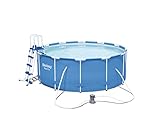 piscina 122x122x30 Marca: Bestway Bestway 56420 Piscina Steel Pro MAX con depuradora, M