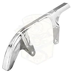 Royal Warriors RW101A15 Chain Cover Chrome Motorcycle Stylist Safety Chain Guard Protector for Royal Enfield Electra Standard Classic 350 & 500