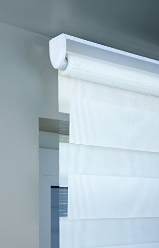 mydeco® 140×160 cm [BxH] in weiß – Doppelrollo ohne bohren, Duorollo – Klemmfix Rollo incl. Klemmträgerr – Sonnenschutz, Sichtschutz für Fenster - 7