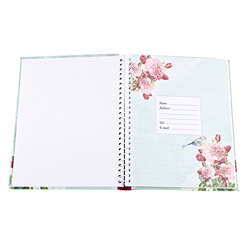 Arpan Fotoalbum, retro-Blumen- und Vogelmotiv, selbstklebend, groß, 20 Blatt, 40 Seiten - 2