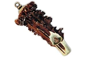 Hi Life Living Nature Fischietto con Vero Corno di capriolo, Caccia, richiamo Cane 1601