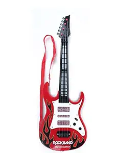 Global India Red Rockband Musical Instrument Guitar Toy for Kids