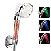 Price comparison product image Newthinking LED Shower Head, High Pressure Water Spa Handheld Shower Head with Temperature Controlled Auto 3 Colors Changing and Negative Ion Sprinkler & Chlorine Double Filter Saving Water Showerhead