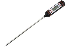 BOENTA Termometre Cuison Patisserie Sonde Temperature Cuisine Thermomètre à Sucre Alimentaire Thermomètre Parfait pour La Cuisson Black