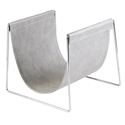 InterDesign 62620EU Lauren Handtuchhalter für Badezimmer Ablage für Handtücher, Waschlappen, Plastik, Grau/chrom, 30.3 x 27.8 x 25.3 cm