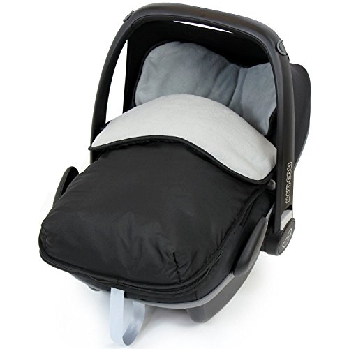 Universal Car Seat Footmuff To Fit Mamas and Papas - Grey (Black / Grey)