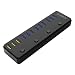 Produktbild ORICO BC1.2-Schnellladevereinbarung USB 3.0 Hub 12 Port mit 9 Datenports und 3 Ladeports 12V5A Netzteiladapter,Unabhängiger Schalter und USB 3.0 Kabel 3.3ft/1m USB Datenhub für Windows,Mac und Linux