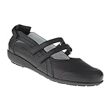  Natural Feet Damen Ballerina Juliane  Echtes Hirschleder  Weite H  Hallux geeignet 40 schwarz