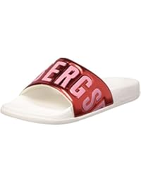 Bikkembergs Swimm-er 412 Sandal W Shiny S. Leather, Sandalias de Punta Descubierta para Mujer