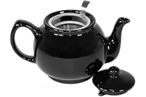 PRODBUY LIMITED 1000ml Black Teapot with Stainless Steel Infuser