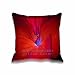 Produktbild 18x18 Inch Red Flower Square Throw Pillow Case Decorative Cushion Cover Pillowcase Cushion Case for Sofa/Bed/Chair/Auto Seat