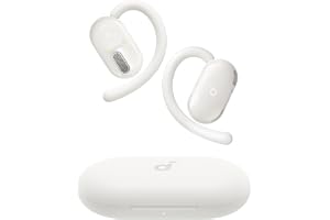 soundcore Anker V20i Öppna hörlurar i örat, justerbara öronkrokar, bullerfria telefonsamtal, IP55, LED, 36 timmars batteritid