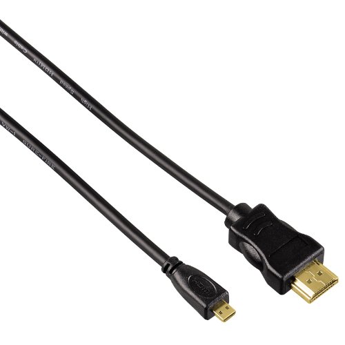 Hama High Speed HDMI-Kabel Stecker Typ A auf Typ D (Micro), Ethernet, 2 m
