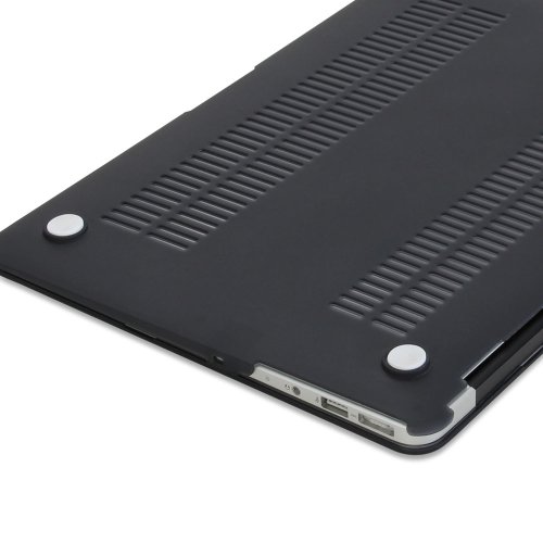 GMYLE Hard Case 11Zoll Cover case Schwarz, Grau – Notebooktaschen (27,9 cm (11 Zoll), Cover case, Schwarz, Grau, Kautschuk, Silikon, MacBook Air 11, 300 mm) - 6