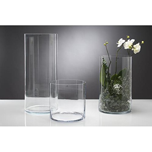 Bodenvase XXL, Dekoglas CYLI zylindrisch rund H 60cm D. 30cm Sandra Rich - 3